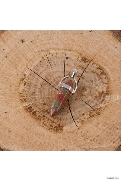 ZERO LAND Zngzrmll Agate Point Pendant (31437) Green Tip
