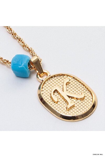 ZERO LAND Zngzrmll Plastic Beaded Twisted (33242) Letter Necklace