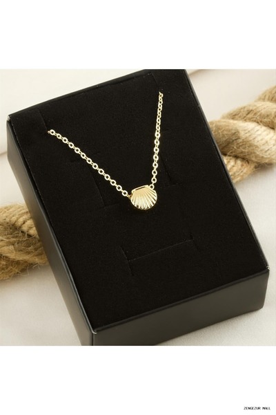 ZERO LAND Zngzrmll Yellow Colored Oyster (33034) Boxed Necklace