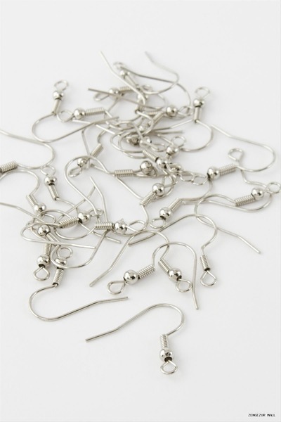 ZERO LAND Zngzrmll Earrings Ca Atı 1 Piece (33745) Silver Color