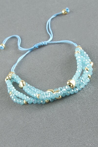 ZERO LAND Zngzrmll 4-Piece Mixed Crystal Bracelet (25308) Blue