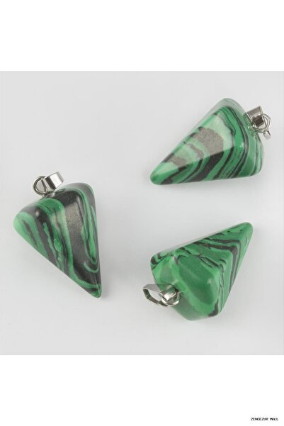 ZERO LAND Zngzrmll Malahit Pandül Natural Stone Necklace (31453) Green Tip