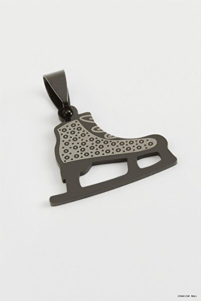 ZERO LAND Zngzrmll Ice Skating Steel Pendant 2.5 (31604) cm Black