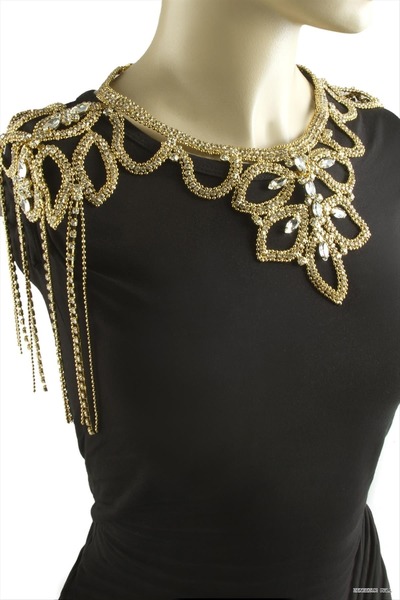 ZERO LAND Zngzrmll Flower Shoulder (34206) Necklace Yellow