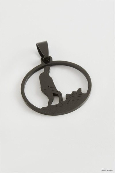 ZERO LAND Zngzrmll Ataturk Steel Pendant 3 (31643) cm Black