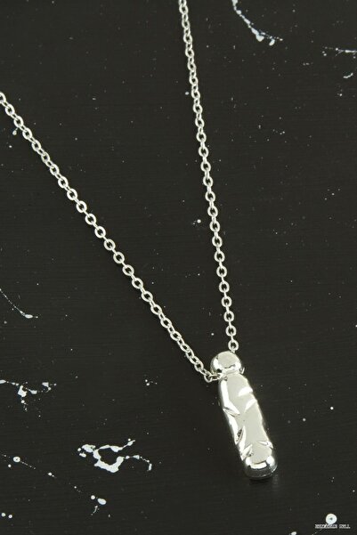 ZERO LAND Zngzrmll Letter I Balloon Necklace (32214) Silver Color