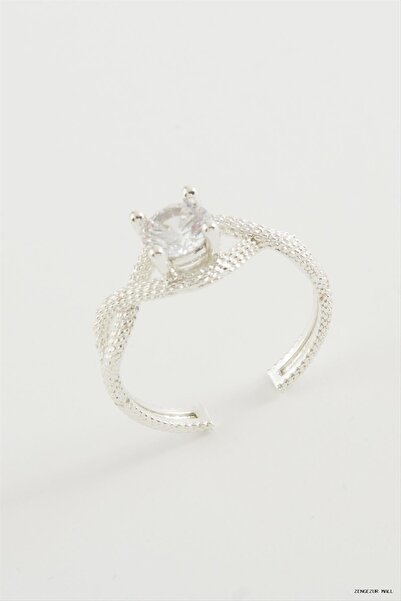 ZERO LAND Zngzrmll Eternity Single Stone Ring (42131) Silver Color