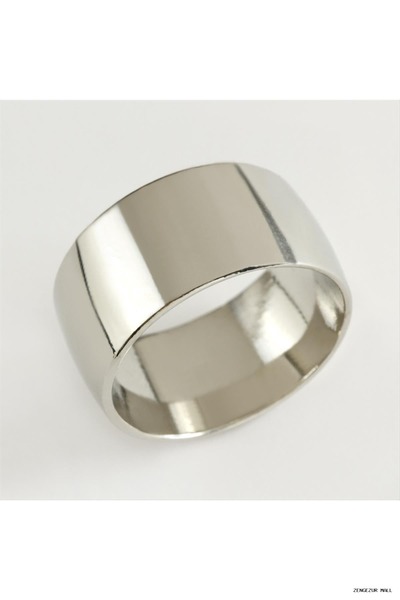 ZERO LAND Zngzrmll Wedding Band Ring 12mm (43117) Silver Color