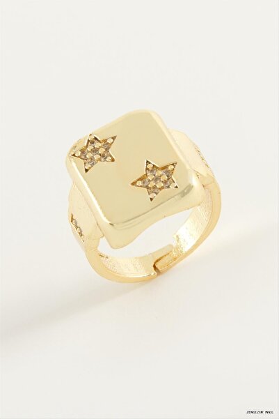 ZERO LAND Zngzrmll Star Zircon Stone (41930) Ring Yellow