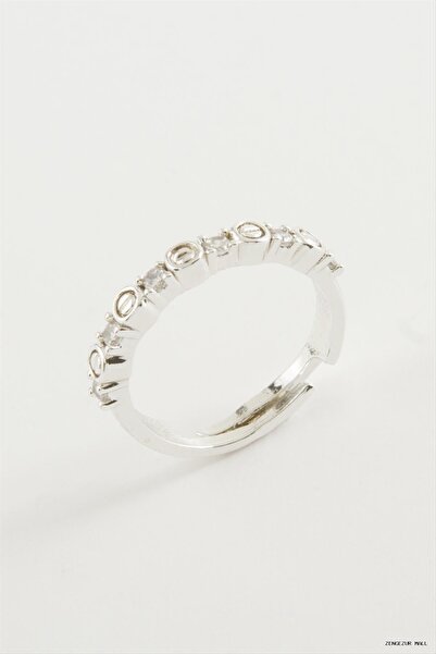 ZERO LAND Zngzrmll Crt Stone Ring (42119) Silver Color