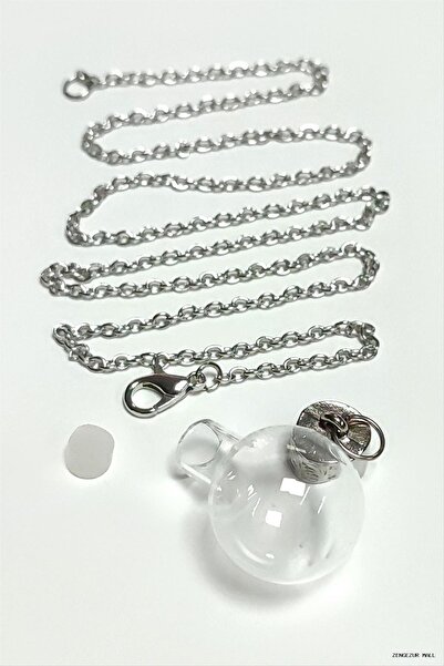 ZERO LAND Zngzrmll Metal Lid Empty Jar Live Pendant (41900) Silver Color