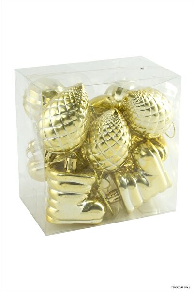 ZERO LAND ZNGZRMLL 11 bucăți ornament pentru brad de Crăciun plat și drăguț (...