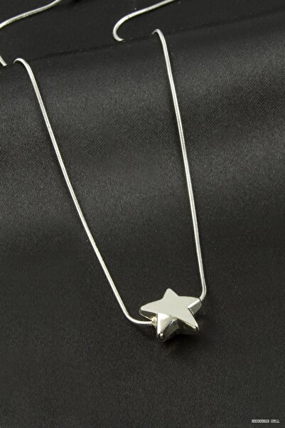 ZERO LAND Zngzrmll Star Steel Necklace (42621) Silver Color
