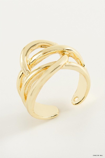 ZERO LAND Zngzrmll Oval Metal (34944) Ring Yellow