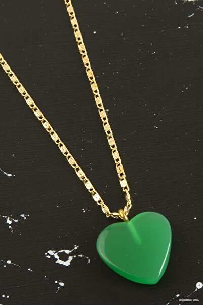 ZERO LAND Zngzrmll New Season Heart (43450) Necklace Green