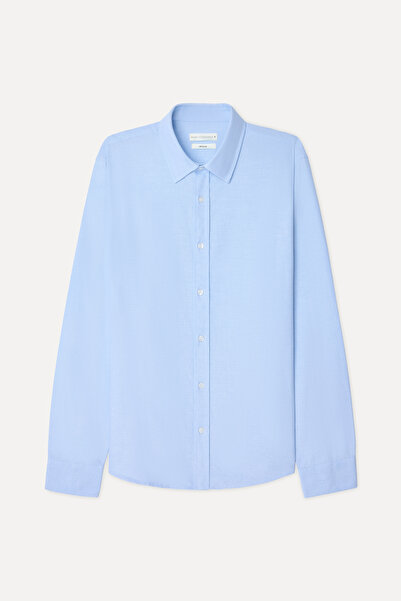 Mudo Men's Blue Regular Fit Long Sleeve Shirt