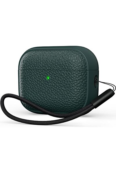 GENERAL غطاء حماية ناعم من مادة TPU (تصميم يشبه الجلد) لسماعات Airpods Pro3 م...