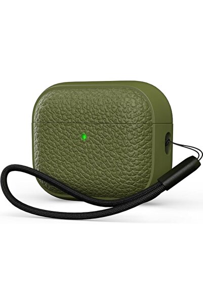 GENERAL غطاء حماية ناعم من مادة TPU (تصميم يشبه الجلد) لسماعات Airpods Pro3 م...