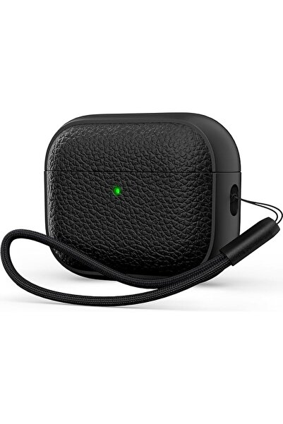 GENERAL غطاء حماية ناعم من مادة TPU (تصميم يشبه الجلد) لسماعات Airpods Pro3 م...
