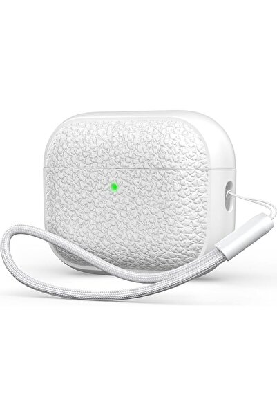 GENERAL غطاء حماية ناعم من مادة TPU (تصميم يشبه الجلد) لسماعات Airpods Pro3 م...