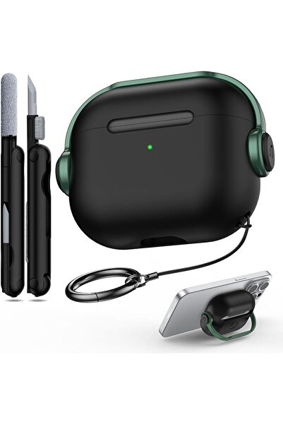 GENERAL غطاء حماية ناعم من مادة TPU (تصميم يشبه الجلد) لسماعات Airpods Pro3 م...