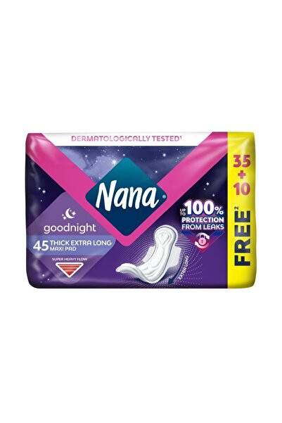 Nana Maxi Thick Extra Long Wings for Nights with New Adaptive Technology (48pcs)