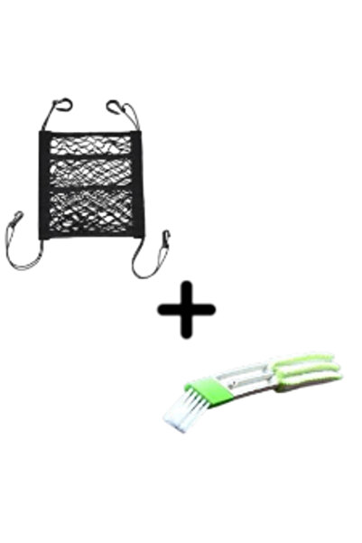 OEM Mesh car organizer set + a multifunctional brush for cleaning ventilation