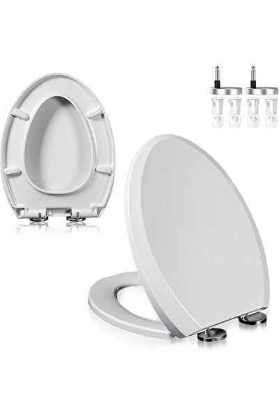 GENERAL Soft U-Shaped Toilet Seat with One-Click Quick-Release Adjustable Hin...