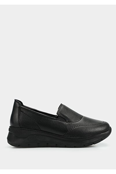 Eclipse Black Leather Women's Shoes
