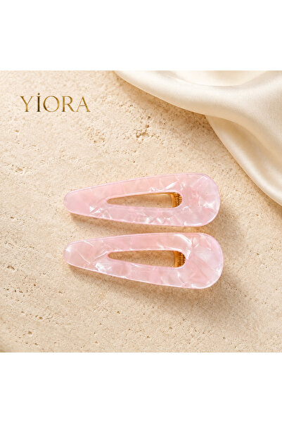 yiora Set of 2 Imported Series Pearlescent Acetate Side Clips - Makeup and Sk...