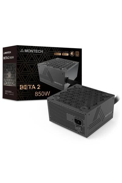 MONTECH BETA 2 Power Supply, 850 W, 80 PLUS Bronze (Black)