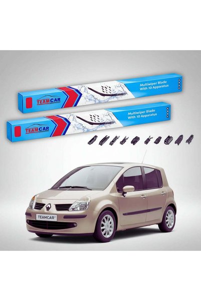 TEAMCAR Windshield Wipers Renault Modus Grand Modus 2005-2015 | Front Set Fla...