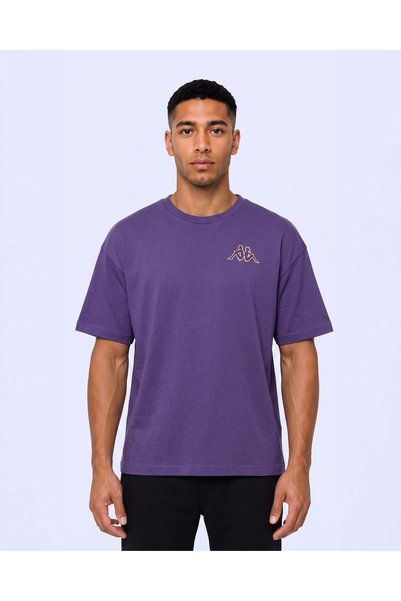 Kappa Authentic Omasy Tur Erkek Mor Viyole Oversize Tişört