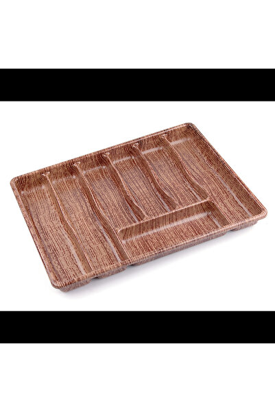 shopwave Large - Wooden Color - 7 Compartment Drawer Inside Spoon Holder 50X3...