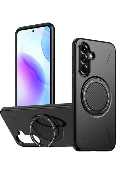 GENERAL Magnetic Stand Case Compatible with Samsung Galaxy A17 360 Degree Rot...