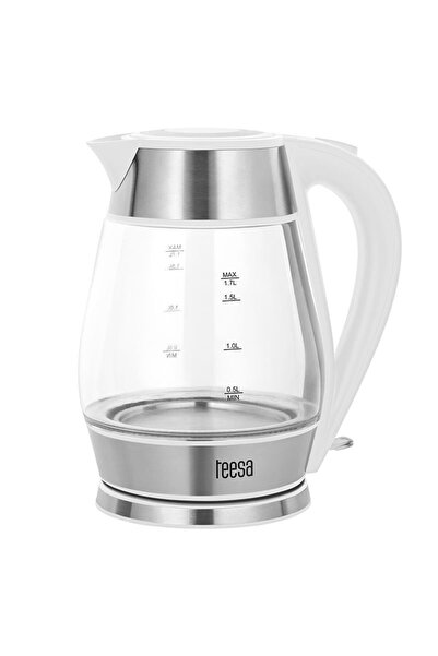 Teesa Fierbator electric fără fir, Inox și sticlă, Capacitate 1.7 l, putere 2...