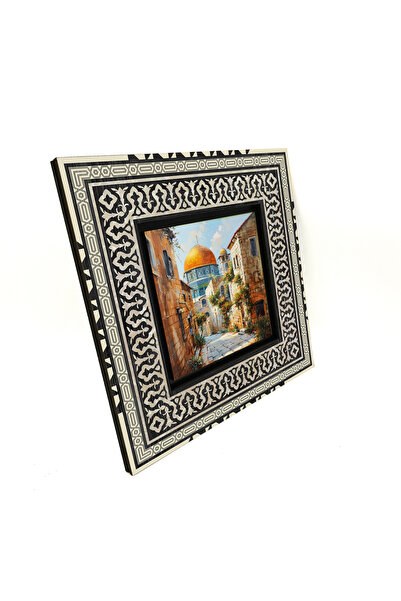 Sadrazam Jerusalem, Al-Aqsa Mosque, Dome of the Sahra Printed 20X20 Mdf Anato...
