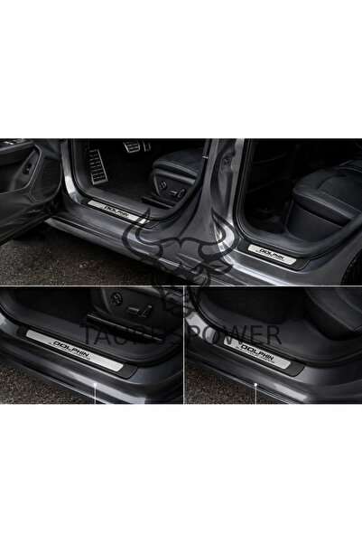 TAURUSPOWER Byd Dolphin 2023 and Later Compatible Abs+Chrome Door Sill 4 Piec...