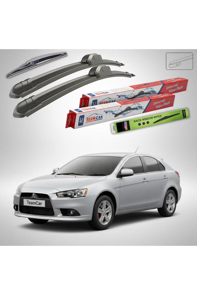 TEAMCAR Ștergătoare Mitsubishi Lancer Sportback (CX) 2008+ |   Set plat față ...