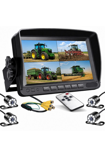 Navigold TRAKTÖR VE TARIM ARAÇLARI İÇİN KAYITLI 9" MONİTÖR DVR + 4 ADET LED'L...