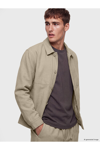 LC Waikiki Vizyon New Season Beige Regular Fit Men's Jacket