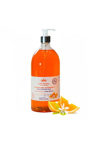 Freesens Săpun lichid Marseille cu parfum de flori de portocal, pentru corp ș...