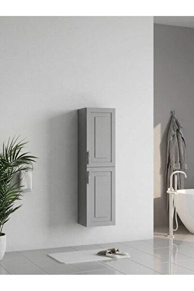 Wons Bathroom Londra Boy Dolabı Kül Gri