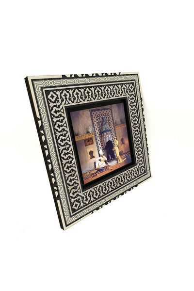 Sadrazam Osman Hamdi Bey - Coffee Shop Table Printed 20X20 Mdf Anatolian Tabl...