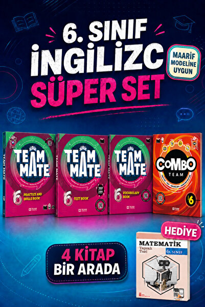 TEAM ELT PUBLISHING 6.Sınıf Team Mate Practice Book + Vocabulary Book + Test ...