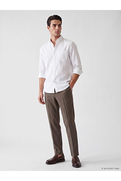 LC Waikiki Özmarka New Season Khaki Slim Fit Men's Chino Trousers