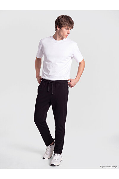 LC Waikiki Ozmarka New Season Black Slim Fit Men's Trousers
