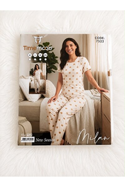 Kalpli Kısa Kollu Pijama Takımı 💕