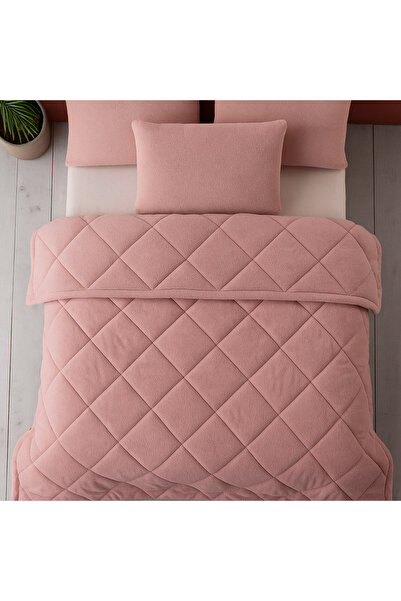 İlkim Tekstil "With a Gift" Double-Sided 195X215 Luxury Welsoft Quilt Powder ...