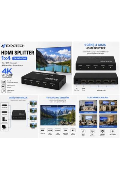 HDMI Splıtter 1/4 Ex-Hdmı 1004